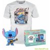 Funko Pop! & Tee Box Disney Lilo & Stitch Ukulele Stitch Flocked Special Edition