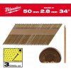 Milwaukee 4932492613 Páskované rámové hřebíky s D-hlavou 34°, 50 mm RS/HDG/SC3 (2 200 ks)