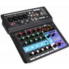 Teyun 6kanálový Mixážní Pult Zvuková Karta Bluetooth Audio Mixer DJ Konzole Podcast Karaoke