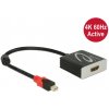 Delock Adaptér mini Displayport 1.2 samec > HDMI samica 4K 60 Hz aktívny
