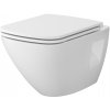 Cersanit Moduo súprava misa so sedadlom závesné bez oplachovacieho kruhu biela lesklá S701-971
