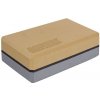 Merco Yoga Block Duo kocka na jógu bronzová-sivá (7,5 cm)