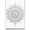 Vymalujsisam.sk Bodkovanie - Minimalistická mandala Farba: Červená, Veľkosť: 40x60cm, Rám: Bez rámu, iba zrolované plátno