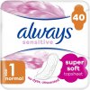 Always Ultra Sensitive Normal Quatro vložky 40 ks
