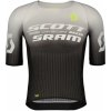 SCOTT Cyklistický dres s krátkym rukávom - SRAM RACE - čierna/biela L
