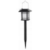 lampa solárna LUCERNA 10,5cm, výška 40cm, 12LED, nerez/PH čierna, 797475
