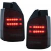 KITT Full LED zadné svetlá vhodné pre VW Transporter V T5 Facelift 2010-2015 Red Smoke Sequential