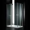 AQUATEK GLASS R24 120 x 80cm sprchový kút obdĺžnikový, profil chróm - sklo číre (62)