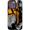 Picasee silikónový čierny obal pre Apple iPhone 14 Pro Max - Black Gold