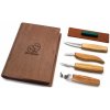 BeaverCraft Wood Carving Set S09 Book 4 nože darčekové balenie