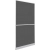 Vidaxl Biela sieťka proti hmyzu na dvere, s pántmi 100x215 cm