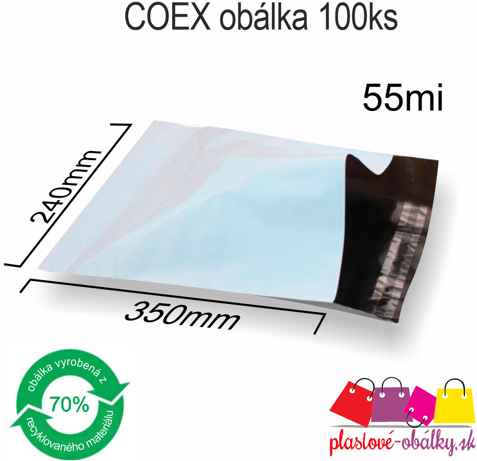 Plastové obálky COEX nepriehľadné Balenie: 100 ks balenie, Rozmer: 240 x  350 mm od 10,67 € - Heureka.sk