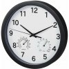 Hama 186342 - Pure Plus, nástenné hodiny s teplomerom/vlhkomerom, 25 cm, tichý chod