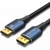 Video kábel Vention Cotton Braided DP (DisplayPort) 1.4 Cable 8K 1m Blue Aluminum Alloy Type (HCELF)