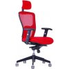 Ergonomická kancelárska stolička OfficePro Dike Farba: červená, Opierka hlavy: s opierkou 4 farby