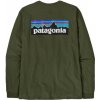 Pánske tričko Patagonia LONG-SLEEVED P-6 LOGO RESPONSIBILI-TEE - tmavo zelená S