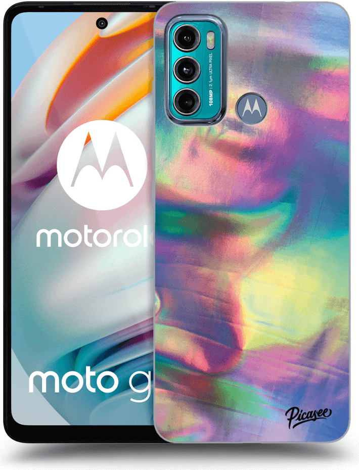 Púzdro Picasee silikónové Motorola Moto G60 - Holo čierne