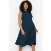 Dámske šaty Trendyol Curve čierna | tyrkysová 54 Trendyol 8683049977056