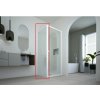 Hopa Forte DECO F1C bočná stena 75x200 cm,sklo Acidato,rám Biely BDE901FC293500