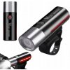 OTOČNÁ LED LAMPA NA BICYKEL USB VODOTESNÁ, OSVETLENIE BICYKLA 360°