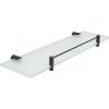 Nimco Bormo - Polička, dĺžka 40 cm, sklo/matná čierna BRC 11091BX-40-90