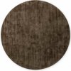 Kruhový kusový koberec Vikosa Noemi 106297 Brown Ø 200 cm