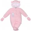 Zimná kombinézka New Baby Nice Bear ružová 68 (4-6m)