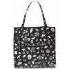 Skladacia nákupná taška Frida Kahlo 18 L čierna