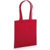 Westford Mill Taška W261 bio, prémiová, bavlněná, 10l COT50026124899-classic red Červená UNI