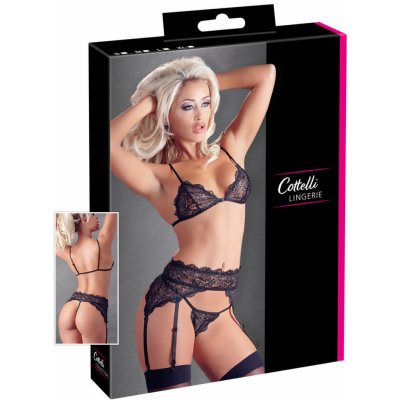 Cottelli Lace Suspender Set