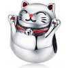Elenys Strieborný prívesok Cat Maneki Neko pre šťastie