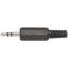JACK konektor 3.5mm STEREO na kábel, plast