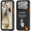 AppleMix SHELLBOX Air puzdro pre Apple iPhone 15 Pro - vodotesné - plast / guma - čierne / oranžové
