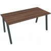 Hobis Pracovný stôl UNI A, 160x75,5x80 cm, orech/čierna