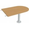 Doplnkový stôl Flex, 120x75,5x80 cm, buk/kov Hobis