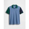 Gap polo tričko Pique modré