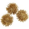 CHAKS Prízdoba strapaté guličky s glitrami zlaté 2,5 cm (9 ks)