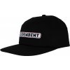 INDEPENDENT šiltovka - Bar Logo Snapback Unstructured Hat Black (154827) veľkosť: OS
