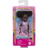 Bábika BARBIE Chelsea, fialové šaty s kvetmi, 15 cm