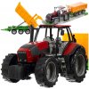 Kruzzel 24711 Traktor s prívesom 50 cm červený