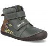 Detské zimné topánky Barefoot D.D.step W073-52943A zelené