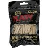 Extra dlhé celulózové cigaretové filtre RAW Black, 100 ks