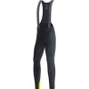 Gore C3 Thermo Bib Tights+ pánske cyklistické nohavice - / neon yellow S