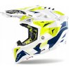 PRILBA AIROH AVIATOR 3 SPIN ŽLTÁ/MODRÁ LESKLÁ XS