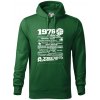1976 v kocke - Mikina pánska Cape s kapucňou - S ( Fľaškovozelená )