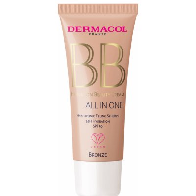 Dermacol BB hyalurónový krém All in One SPF 30 (Hyaluronic Cream) 30 ml Bronze