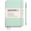 Leuchtturm1917 Zápisník Mint Green Paperback B6+ linajkový