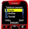 EVOLVEO EasyPhone, mobilní telefon pro seniory s nabíjecím stojánkem, červená