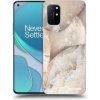 Picasee silikónový čierny obal pre OnePlus 8T - Cream marble