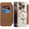 Techsuit - SmartMag Book puzdro na iPhone 16 Pro Max - hnedé